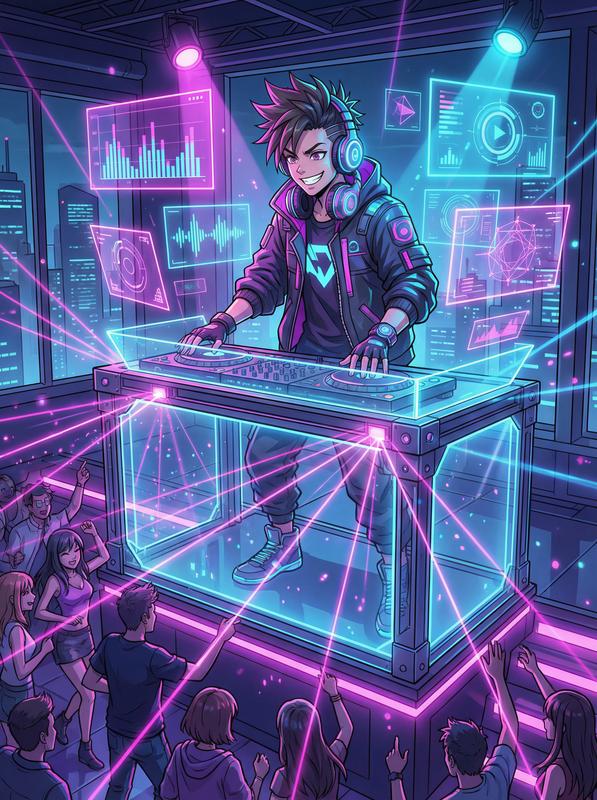 少女萝莉-电音次元赛博MV